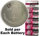 Maxell CR2016 Lithium Coin Cell Battery Cardboard Blister, Price Per Each Battery