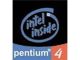 Case Badge, Intel Pentium 4 - Black Background