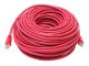 100'  RED Cat5e 350Mhz UTP Patch Cable Molded Boots RED