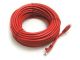 50'  RED Cat5e 350Mhz UTP Patch Cable Molded Boots RED