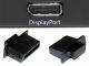 DisplayPort Protective Cap / Port Cover, Type 1, Handle Grip, Black