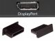 DisplayPort Protective Cap / Port Cover, Type 3, Flush Mount, Black