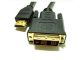 6.6ft  2M HDMI to DVI Digital Single Link Cable M-M w/ Ferrites, Black