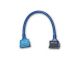 Blue 18in Single IDE ATA133/100/66/33 Round Shielded Cable