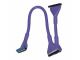 Purple 36in Dual IDE ATA133/100/66/33 Round Shielded Cable