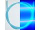 Blue UV Reactive Neon Spiral Wrap, 3/8in OD, Price per 1 ft