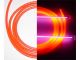 Red UV Reactive Neon Spiral Wrap, 3/8in OD, Price per 1 foot
