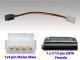 IDE 5.25 Molex to SATA 15pin Power Adapter Cable