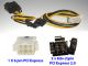 Athena Power CABLE-EPCIE1628 PCI-E 6-Pin to Dual 8(6 2) Pin
