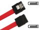 SATA II Cable w/ Lock Latch Straight to Straight 12 inch Red