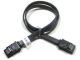 BLACK SATA II 3Gbs Cable 24in Straight to Straight BLACK