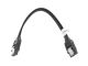 BLACK SATA II 3Gbs Cable 6in Straight to Straight BLACK