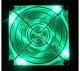 Quad Green LED 120mm x 25mm Ball Bearing Case Fan, Retail