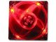 Quad Red LED 120mm x 25mm Ball Bearing Case Fan, Retail Box