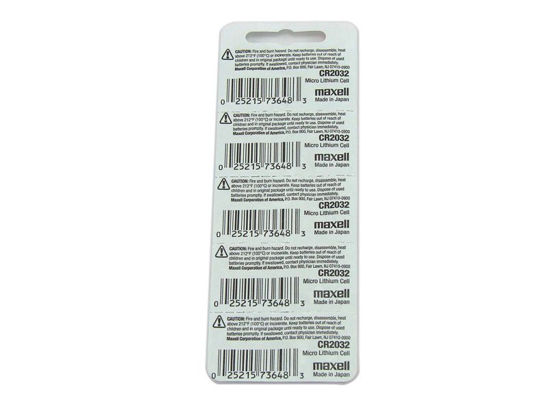 Maxell CR2032 3V Lithium Coin Battery