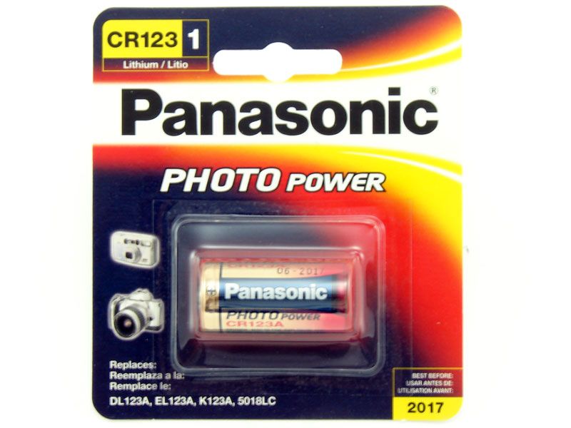 Panasonic CR123 CR-123APA/1B Photo Lithium Battery