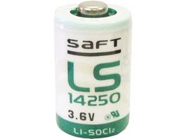 2x Saft Batterie LS14250 1//2 AA Lithium-Thionylchlorid 3,6V Transportbox