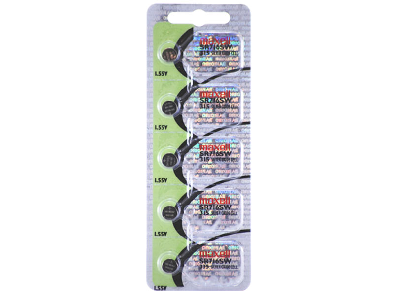 [BASOMA314] Maxell 314 SR716W 1.55V Silver Oxide Micro Coin Battery 1PC