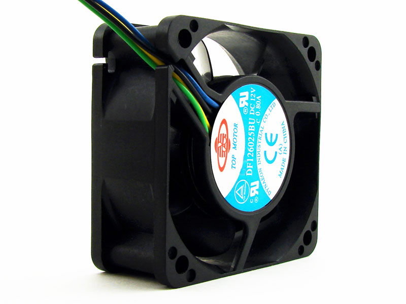 Top Motor PWM Fan 60mm x 25mm Ultra high Speed 8000 RPM 43.49 CFM 52.10 dBA