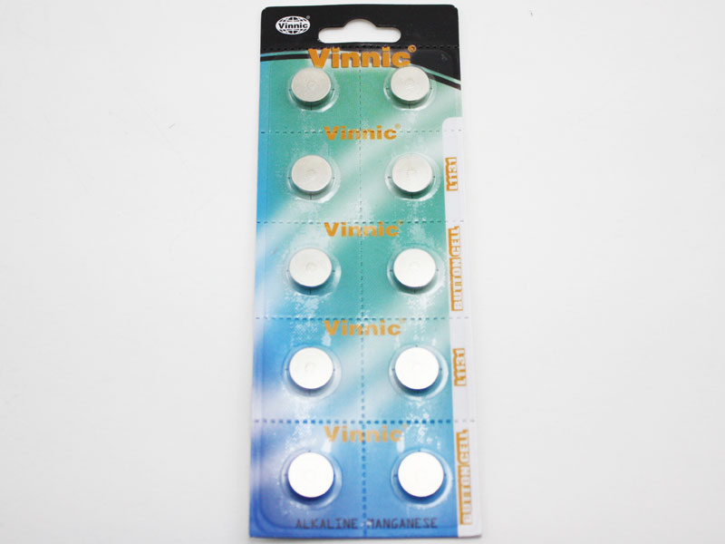 [BAALVI1130] Vinnic L1131 AG10 LR1130  Micro Alkaline Cell Battery