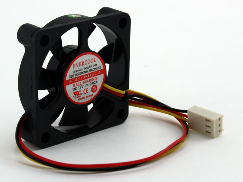 [FA40EV5BH3] Evercool 45mm x10mm Fan Double Ball Bearing, High RPM, 3pin