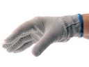 [ACTO01SGL] Anti-Static Knit Low Lint Gloves White Dot PVC Grip Large Sz
