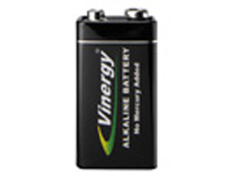 [BAALVI9V] Vinnic 9V Alkaline Battery, Bulk Pack