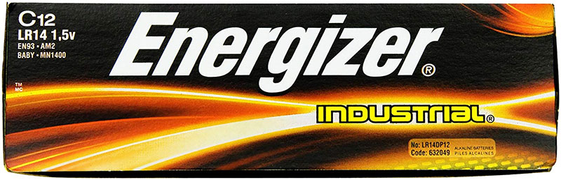 Energizer C Battery LR14 1.5 Volt Industrial Alkaline EN9 AM2 MN1400