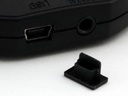 Protective Cap / Cover for Mini USB Port, Flush Face, Rubber, BLACK