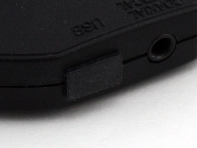 Protective Cap / Cover for Mini USB Port, Flush Face, Rubber, BLACK