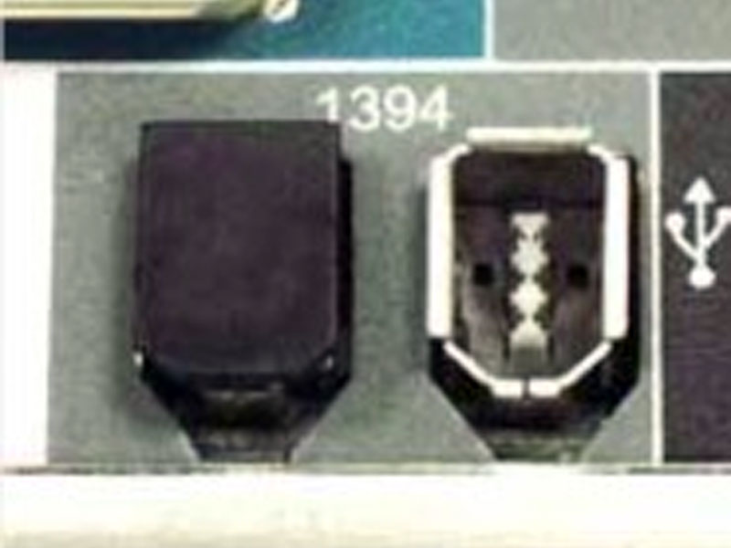 [CBFW01CP6F] Firewire IEEE1394 6Pin Cap / Cover Flush Face BLACK