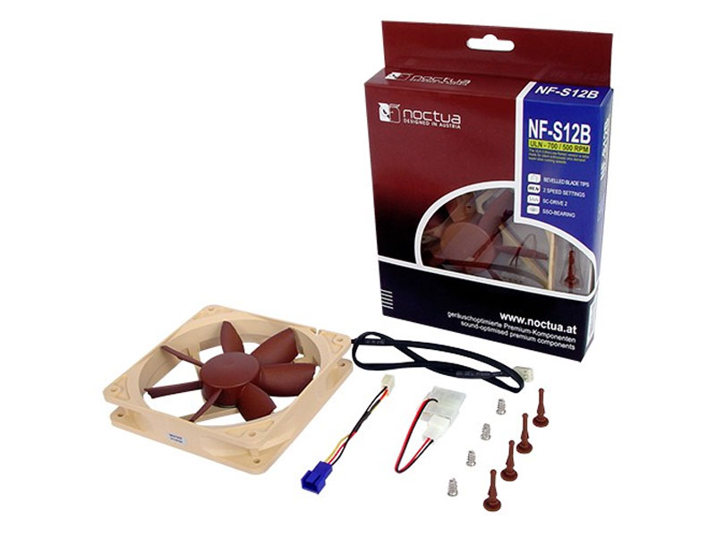 Noctua NF-S12B ULN 120mm Fan 800rpm, 8dB(A) SSO-Bearing