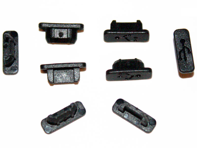 USB Cap / Cover Type Micro USB Flush Face BLACK