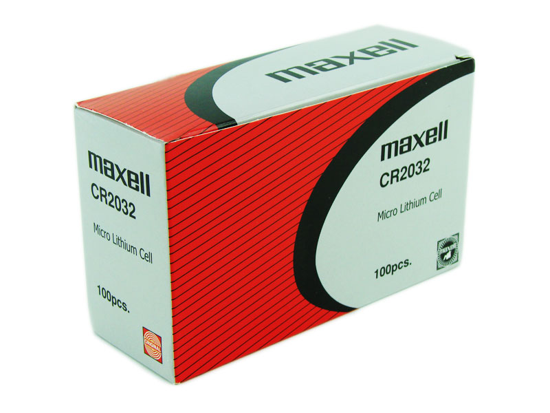 Maxell CR2032 3V Lithium Coin Battery Blister Pack Single Cell