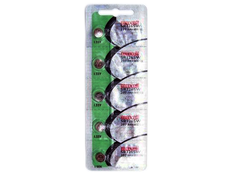 [BASOMA397] Maxell 397 SR726SW 1.55V Silver Oxide Micro Coin Battery