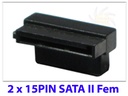 Athena Power CABLE-ESATA16 16" SATA II 15PIN Linear Splitter Extension