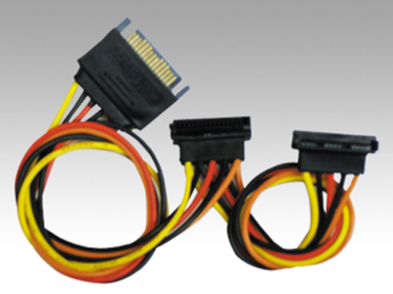 Athena Power CABLE-ESATA16 16" SATA II 15PIN Linear Splitter Extension