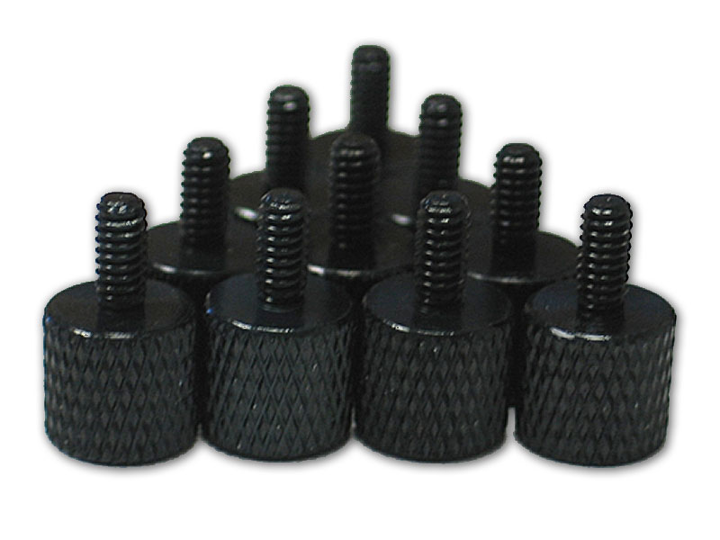 [CACP01ATSB] BLACK Anodized Aluminum Thumbscrews, Price Per Screw