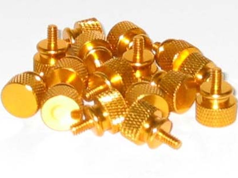 [CACP01ALTG] Gold Extra-Large Anodized Aluminum Thumbscrews, Price Per Sc