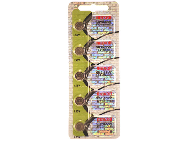 [BASOMA373] Maxell 373 SR916SW 1.55V Silver Oxide Micro Coin Battery