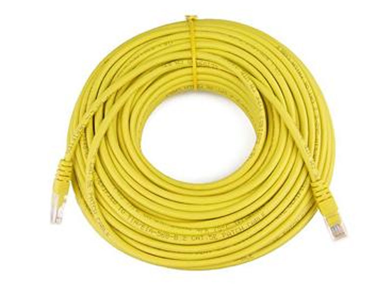 [CBC501100Y] 100'  YELLOW Cat5e 350Mhz UTP Patch Cable Molded Boots YELLO
