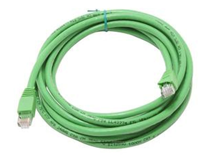 [CBC50115GN] 15'  GREEN Cat5e 350Mhz UTP Patch Cable Molded Boots GREEN