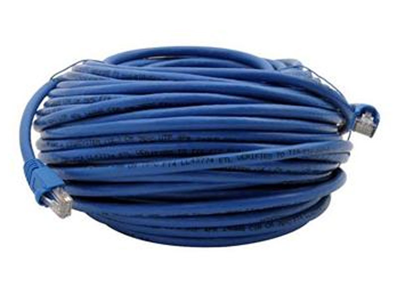 [CBC501100BU] 100'  BLUE Cat5e 350Mhz UTP Patch Cable Molded Boots BLUE