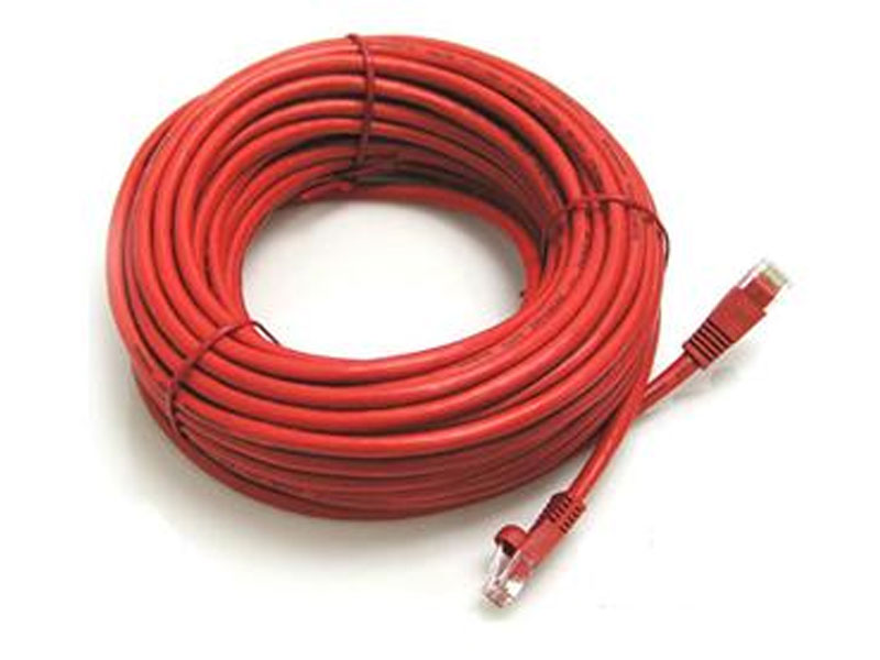 [CBC50150RE] 50'  RED Cat5e 350Mhz UTP Patch Cable Molded Boots RED