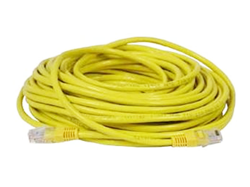 [CBC50150YE] 50'  YELLOW Cat5e 350Mhz UTP Patch Cable Molded Boots YELLOW