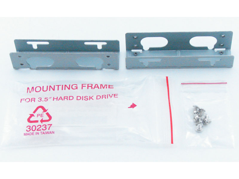 Hard Drive Mounting Kit 3.5in to 5.25in bay adapter brackets