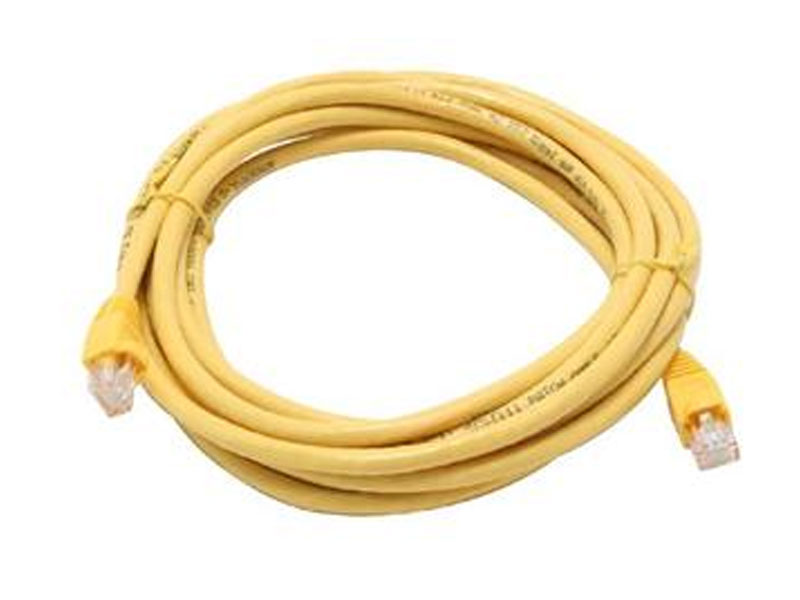[CBC60114YE] 14' YELLOW Cat6 UTP Network Patch Cable Molded Boots YELLOW
