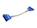 UV Reactive Blue Silver Braided 10in Single Floppy Cable