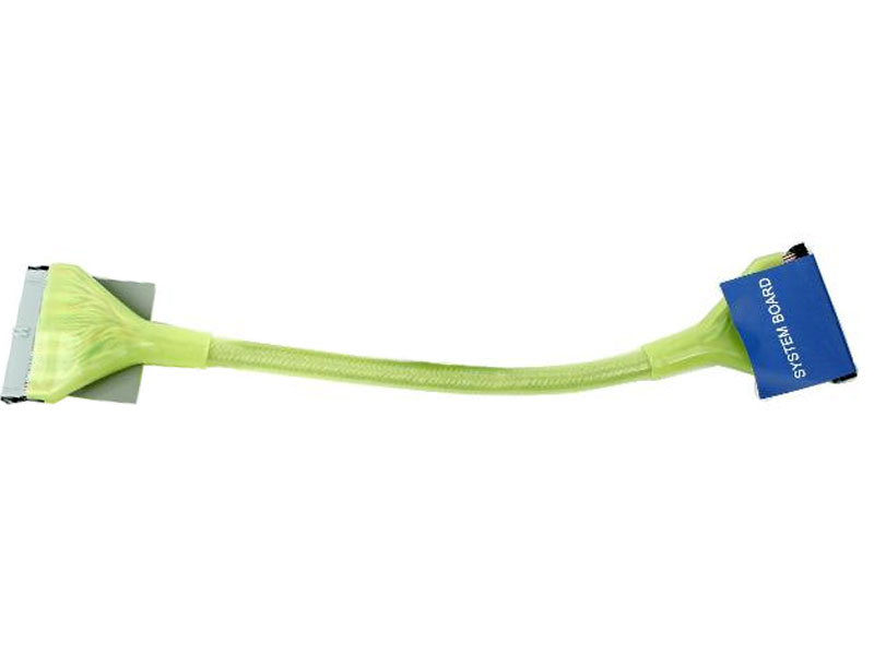 [CBFL0118YT] Floppy Cable UV Yellow Fluorescent 18inch 2 connector