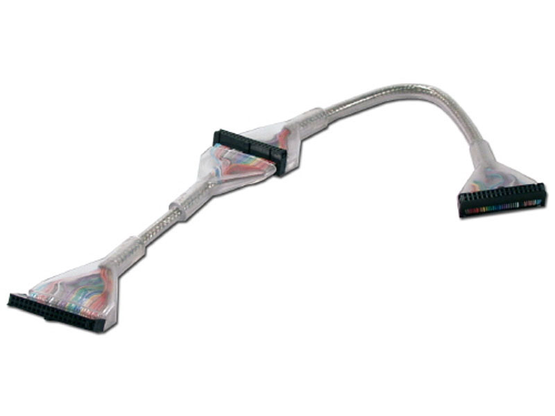 [CBFL01243SI] Silver Clearcoat 24in Round Dual Floppy Cable
